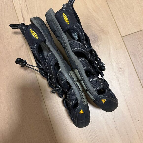 KEEN Mens Clearwater CNX Sandals SZ 7 Black Contour Arch Waterproof Beach Sport - Picture 4 of 7